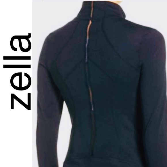 NEW!! ZELLA Black Presence Zip Up Jacket. NWT. SZ:M(8-10). NOW:$40. MRSP: $89. - Picture 5 of 9